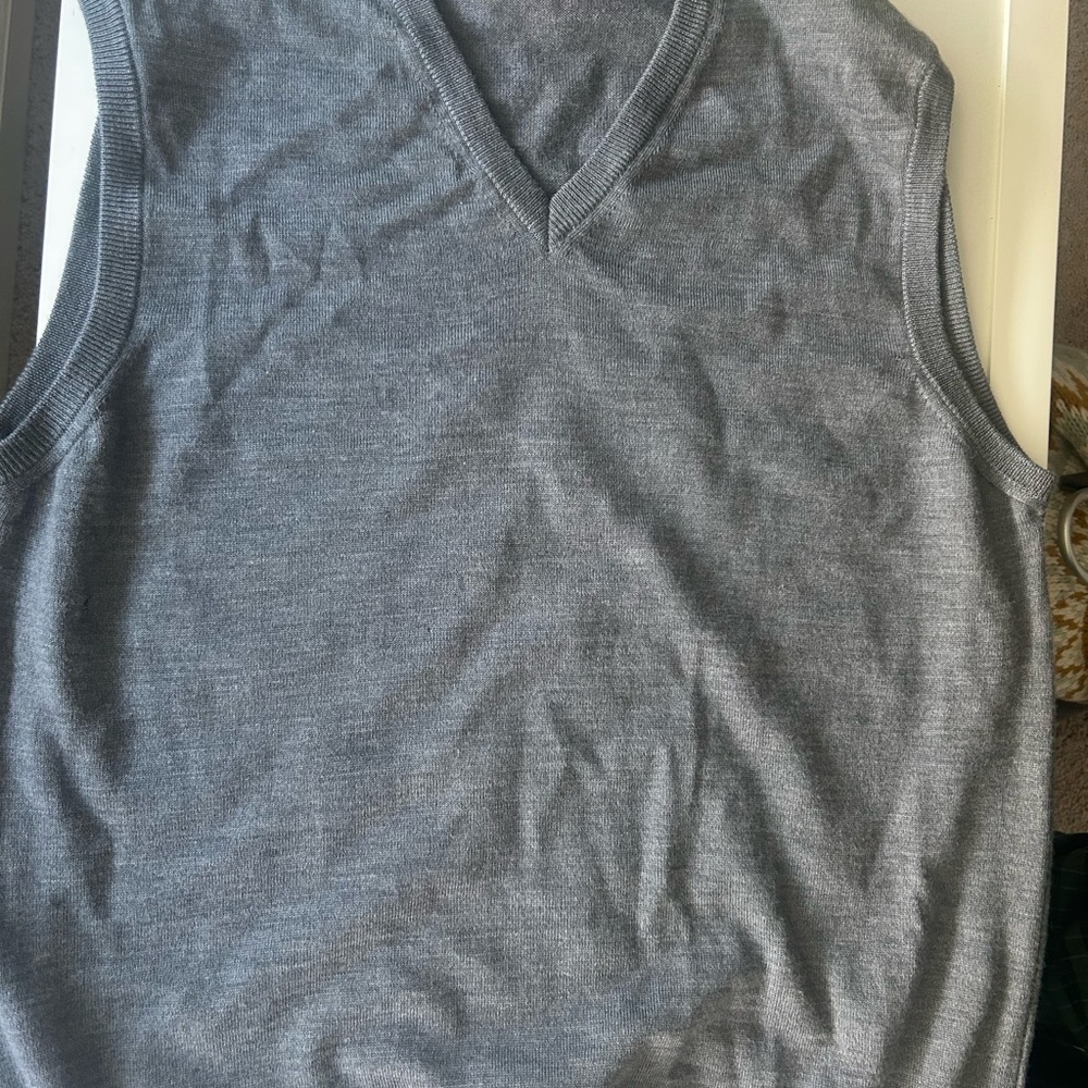 Hugo Boss Mens Merino Sweater Vest